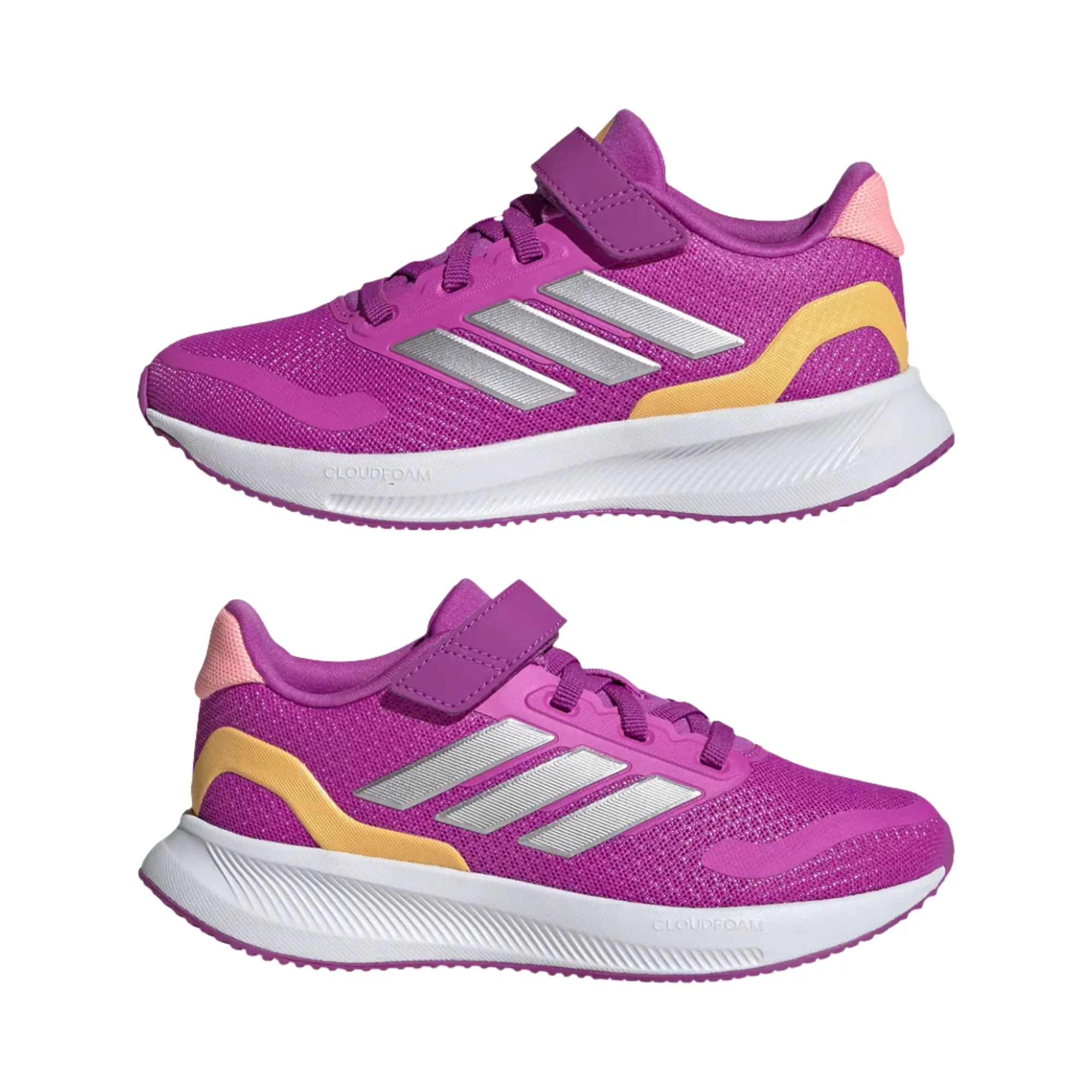 Adidas Girls Trainer Runfalcon 5 EL C Purple Burst / Silver Metallic / Semi Spark