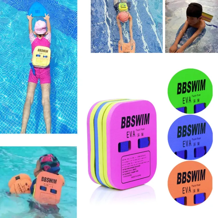 BBSWIM Swimming Back Flotation Board Swimming Buoyancy Aids, Color: Large Pink