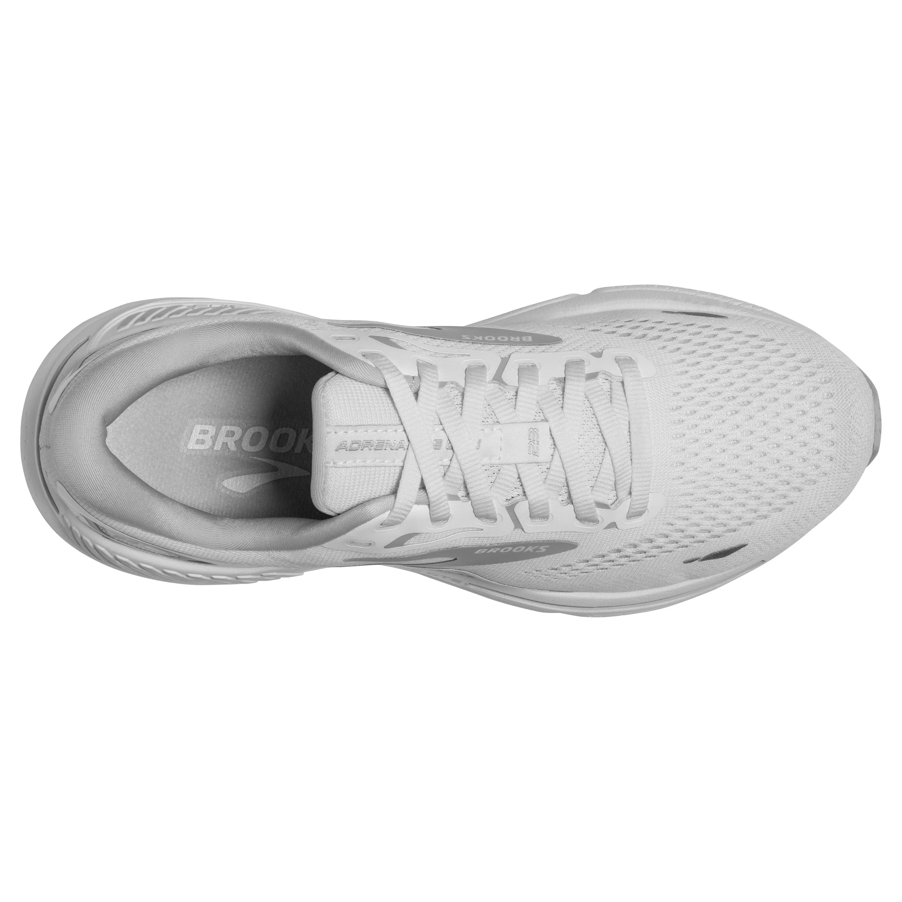 Brooks Womens Trainer Adrenaline GTS 23 White/Oyster/Silver