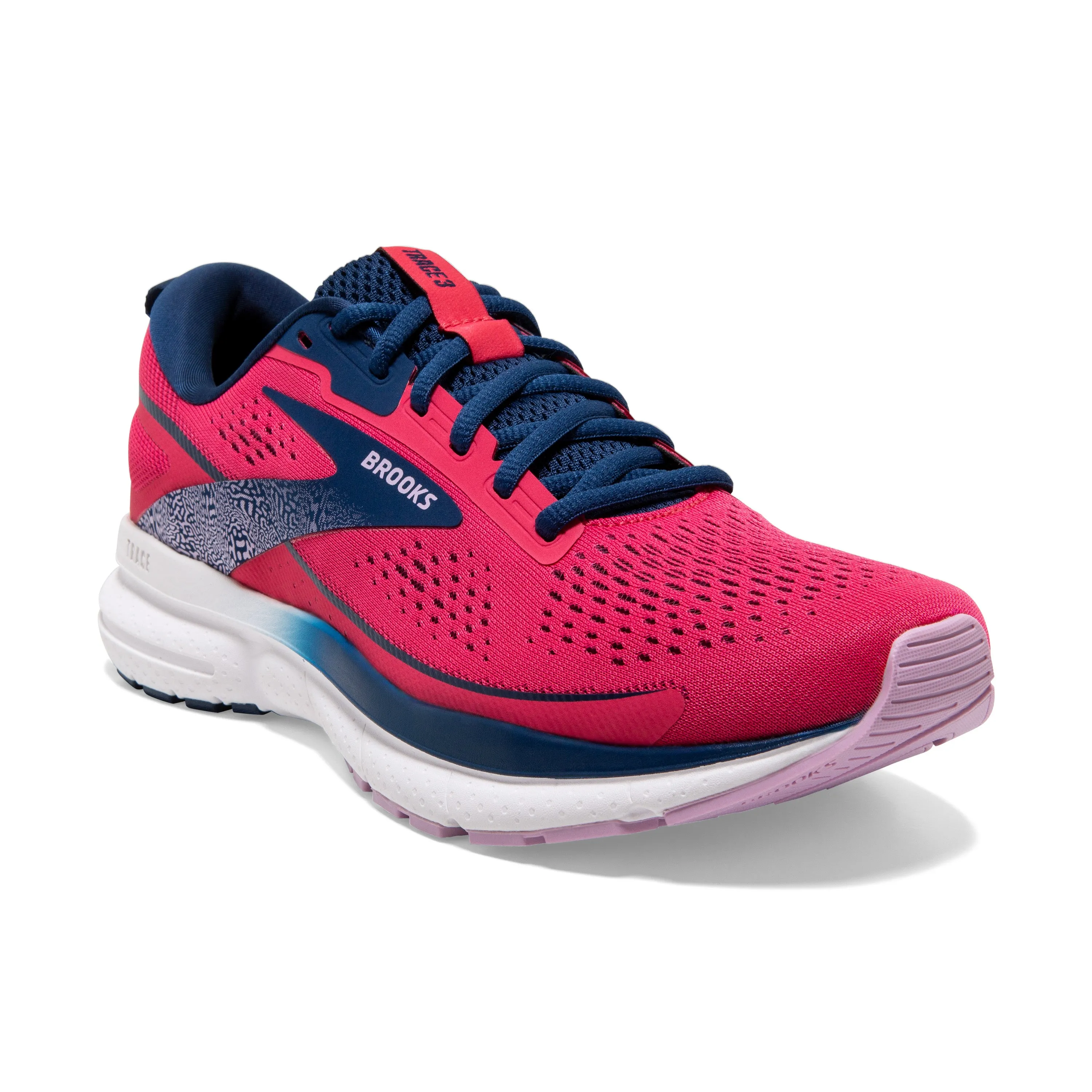 Brooks Womens Trainer Trace 3 Raspberry/Blue/Orchid