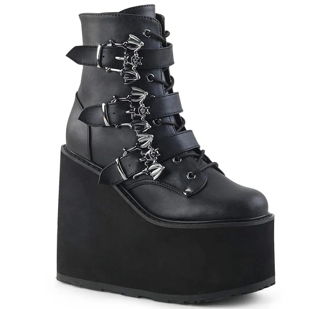 Demonia Bat Buckle Platform Boot Swing-103