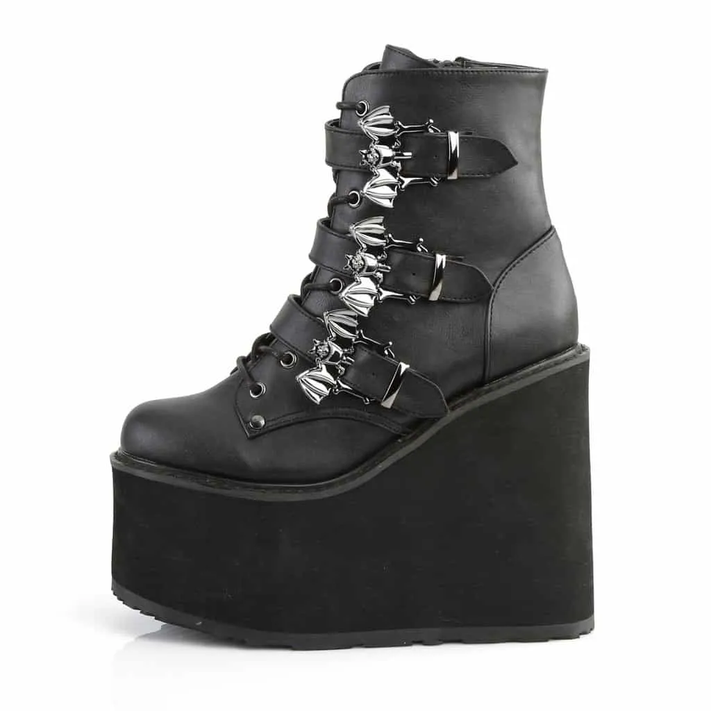 Demonia Bat Buckle Platform Boot Swing-103