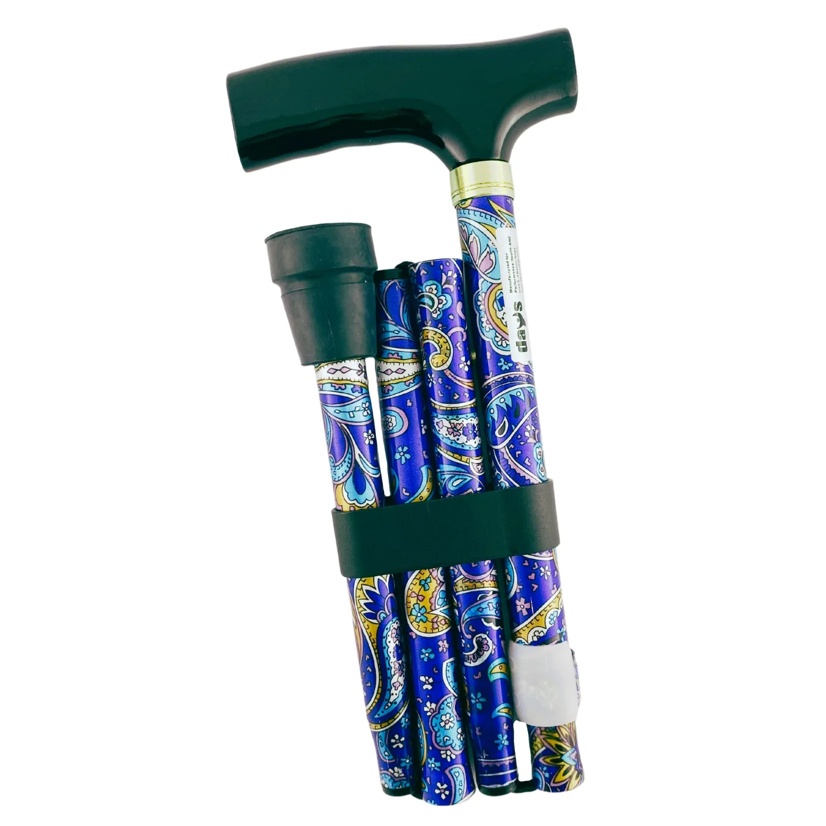 Folding Walking Stick - Patterned (1)