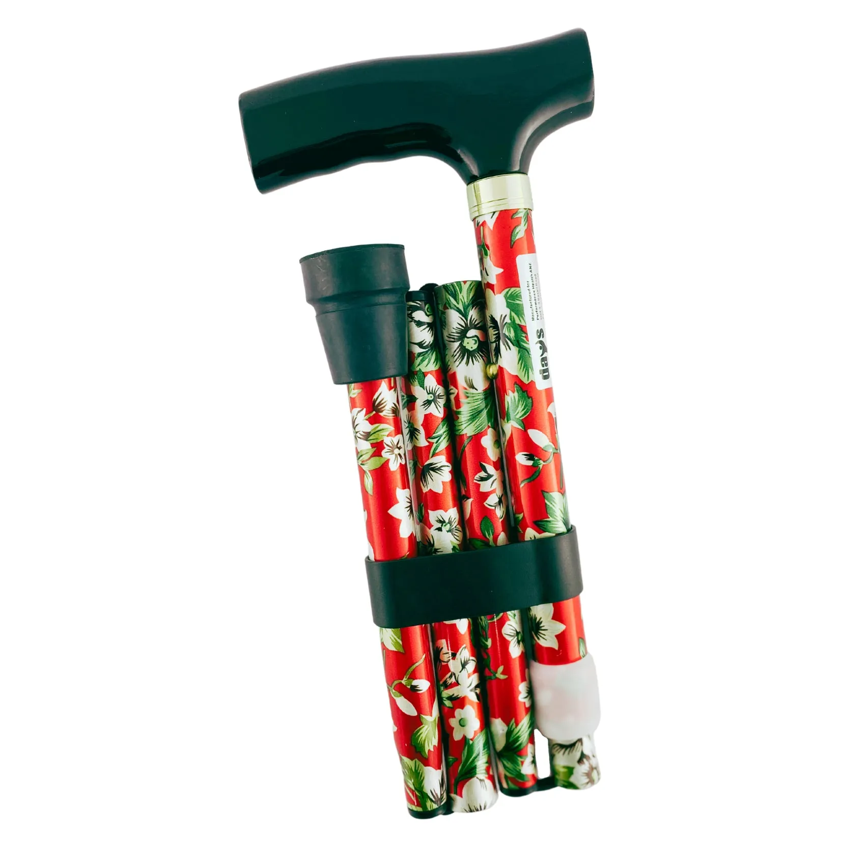 Folding Walking Stick - Patterned (1)