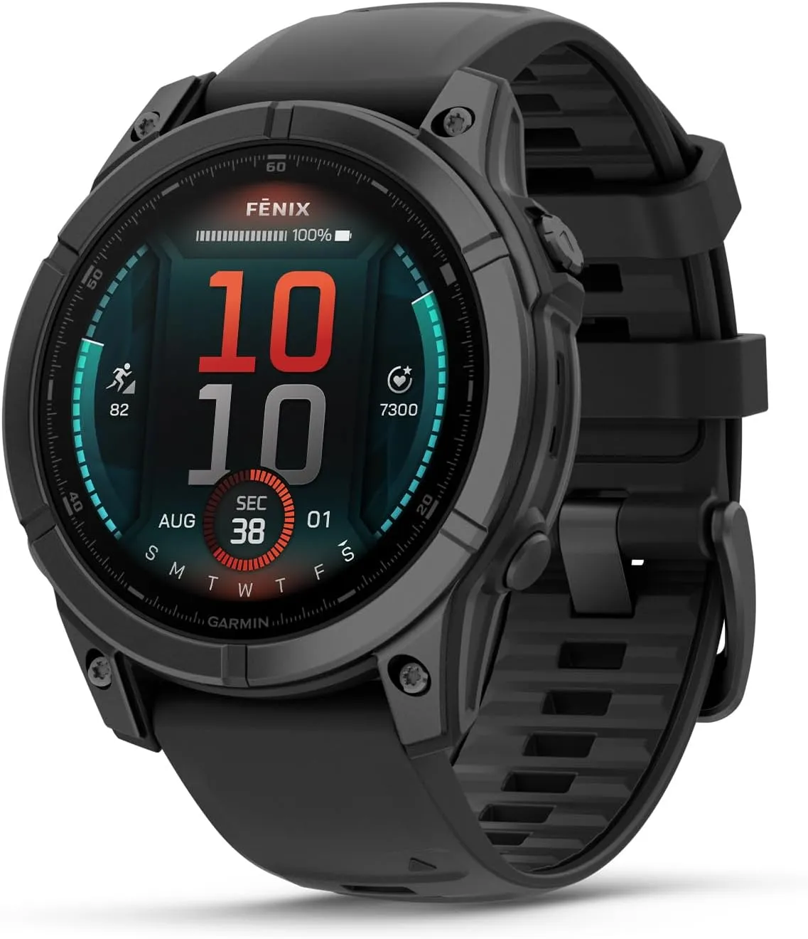 Garmin fēnix E 47mm Multisport GPS Smartwatch - Slate Grey/Black, 16 Days Battery, Health & Training Features