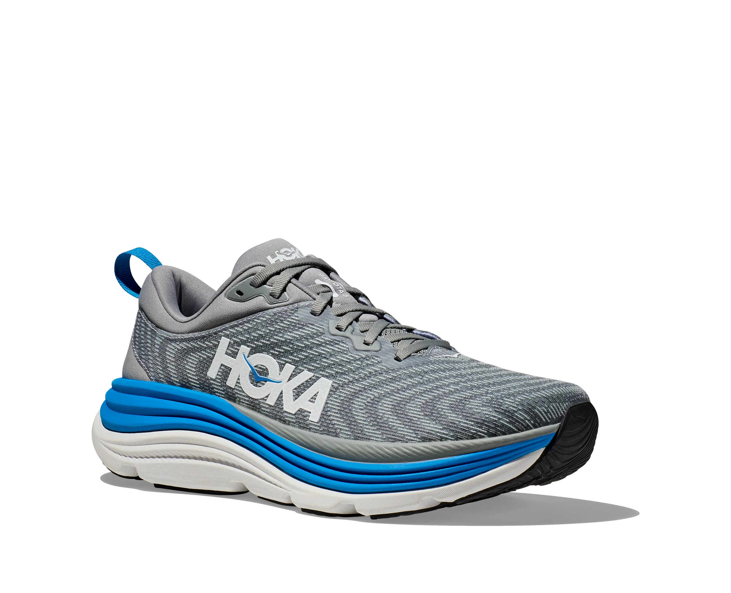 Hoka Mens Trainer Gaviota 5 Limestone/Diva Blue