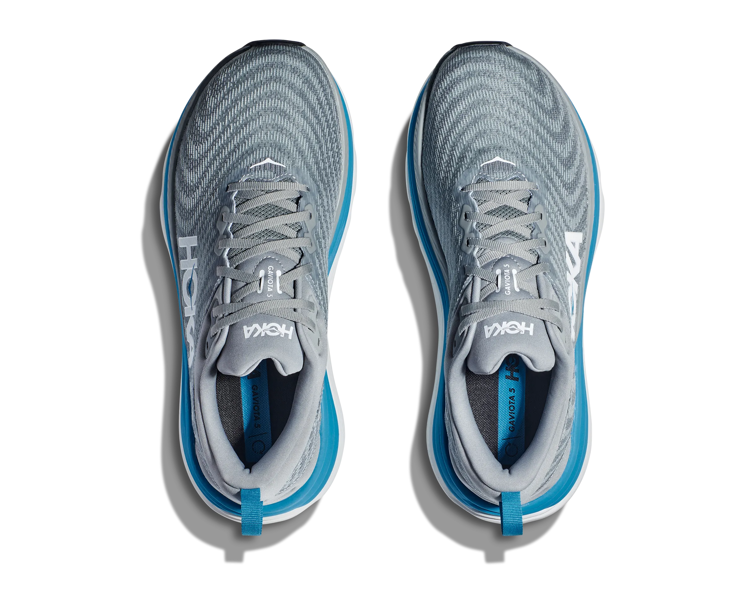 Hoka Mens Trainer Gaviota 5 Limestone/Diva Blue