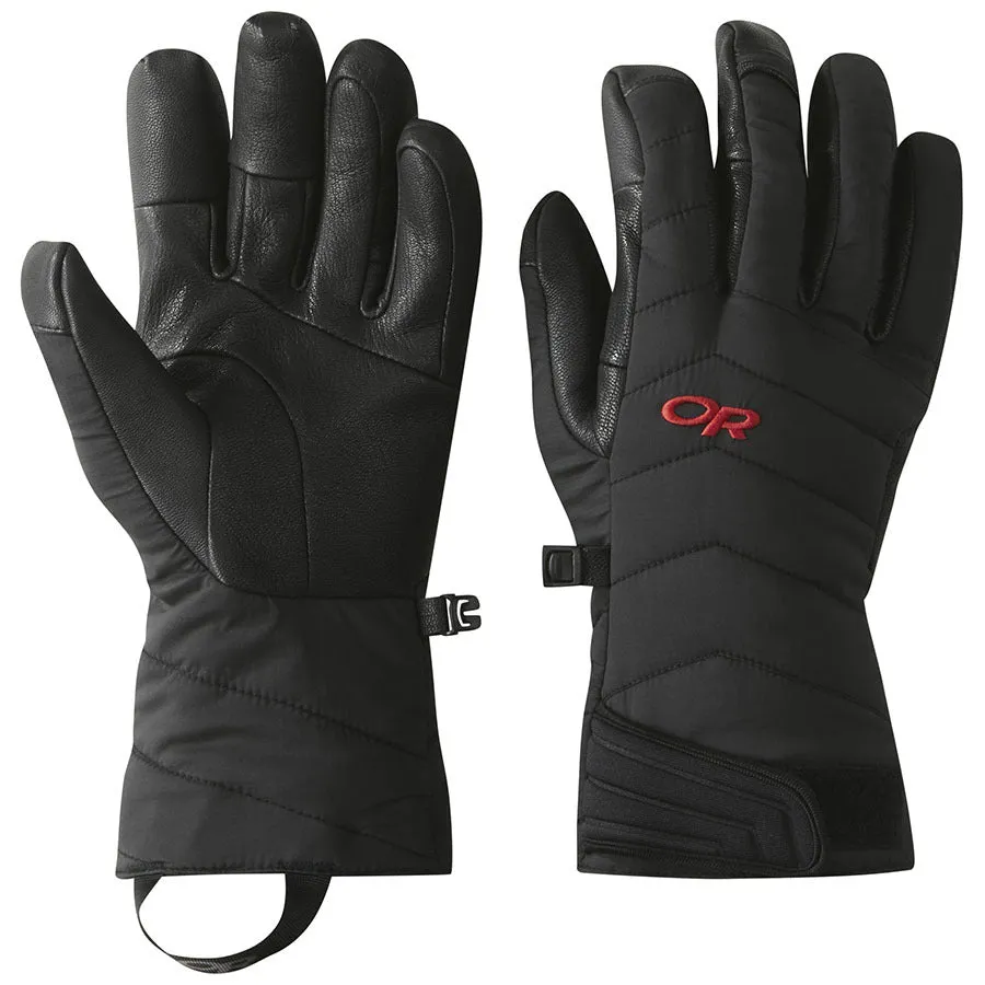 Outdoor Research Ascendant Sensor Gloves - Black/Tomato