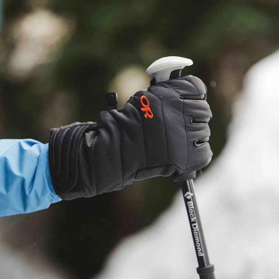 Outdoor Research Ascendant Sensor Gloves - Black/Tomato