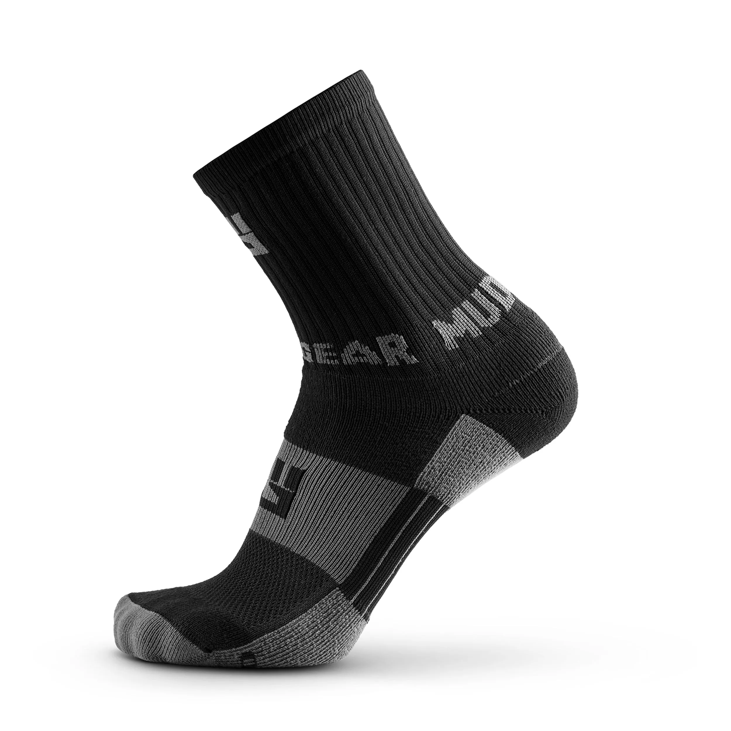 Performance Hiking/Trekking Sock - Black/Gray (2 Pair Pack)