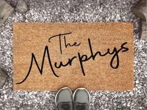 Personalized Doormat With Family Name, Family Name Custom Door Mat, Welcome Mat, Housewarming Gift