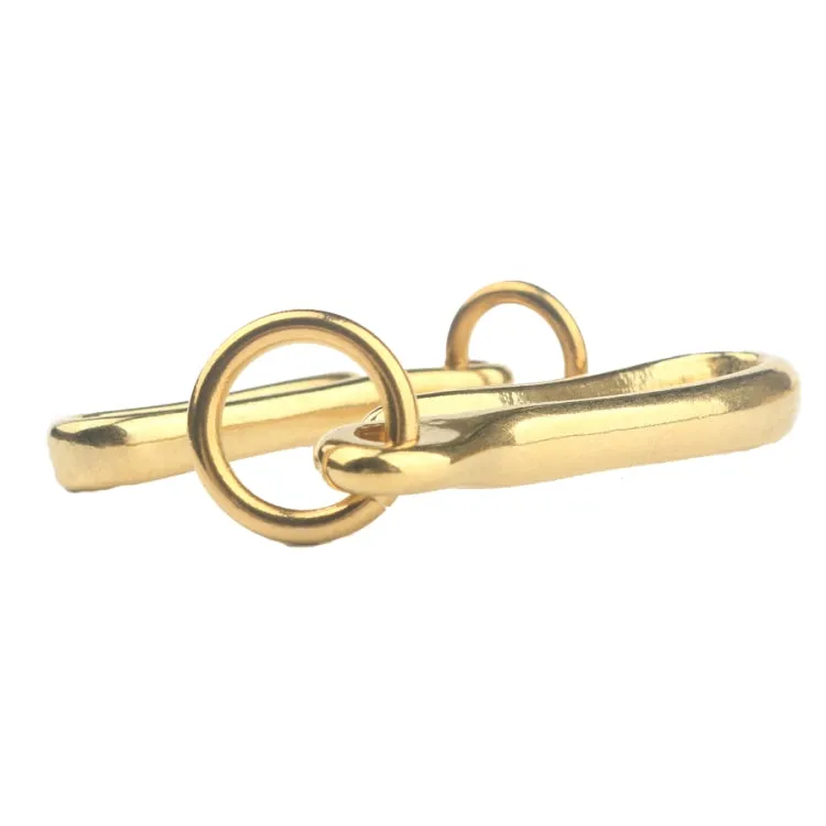 Retro Solid Brass Key Chain Key Ring Belt U Hook Wallet Chain Fish Hook, Length:6cm with Copper Rin(Brass)