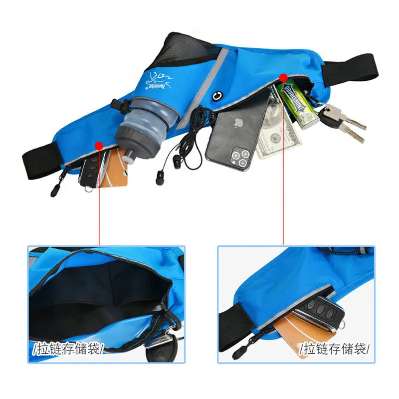 Running Waist Bag Lycra Sports Marathon Bag Outdoor Climbing Hiking Kettle Bag