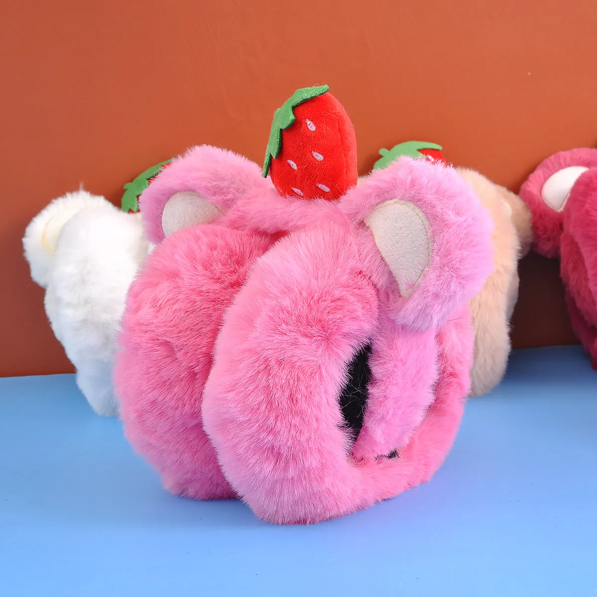 Strawberry Bear Theme  Ear Muff.