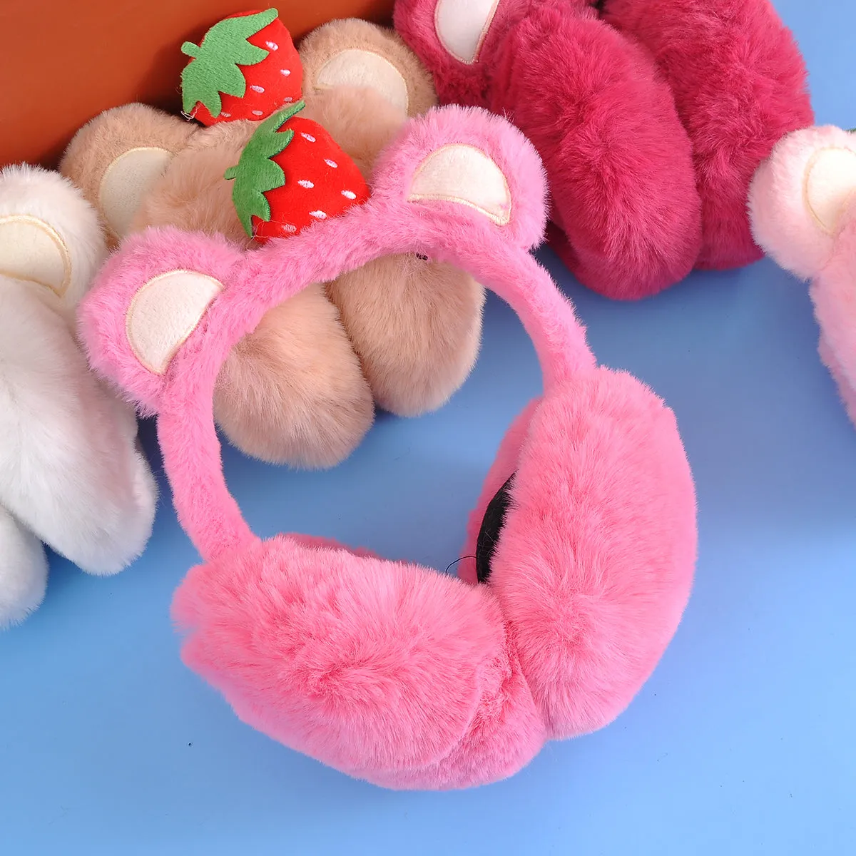 Strawberry Bear Theme  Ear Muff.