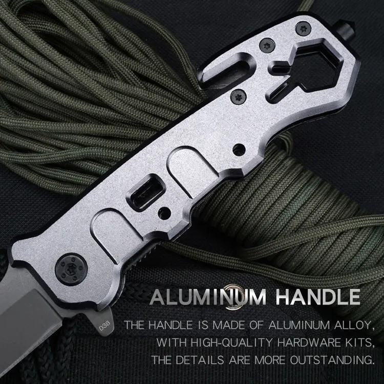 Titanium Multifunction Folding Pocket Knife Tactical Survival Tool Hunting Hiking Self Defense Rescue Outdoor Knife Wrench