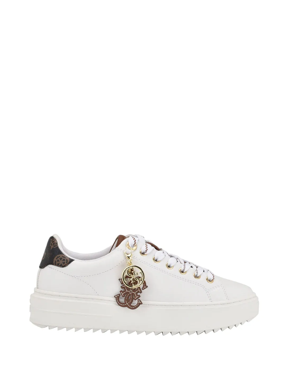 White Denesa Chunky Low-Top Sneakers