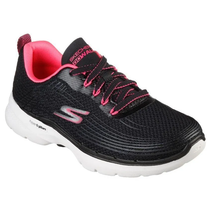 Women's Go Walk 6 - Black/Hot Pink