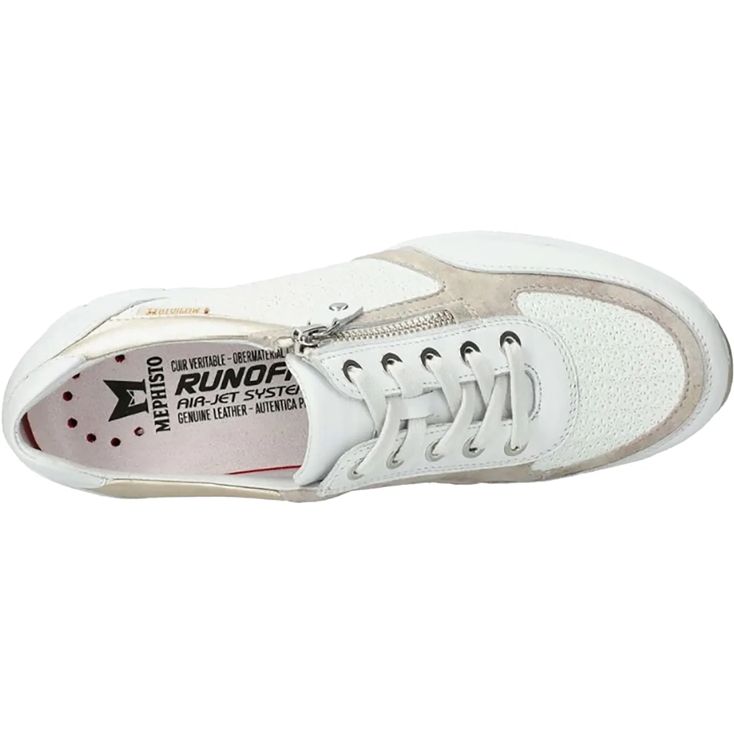 Women's Mephisto Ylona White Multi Leather